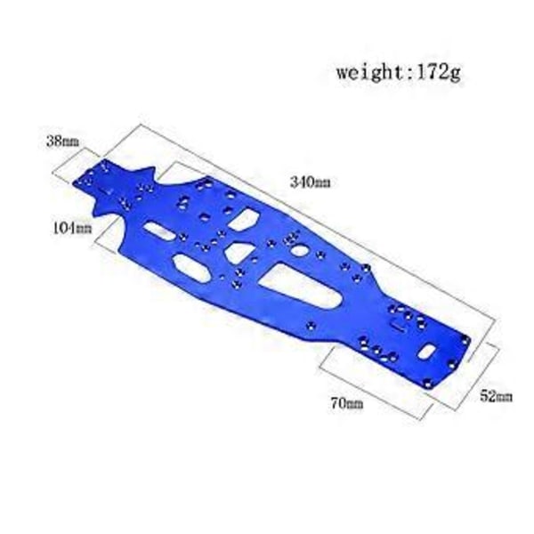 Metallchassis VS053B for FW05 FW06 1/10 RC Bil Oppgraderingsdeler Tilbehør