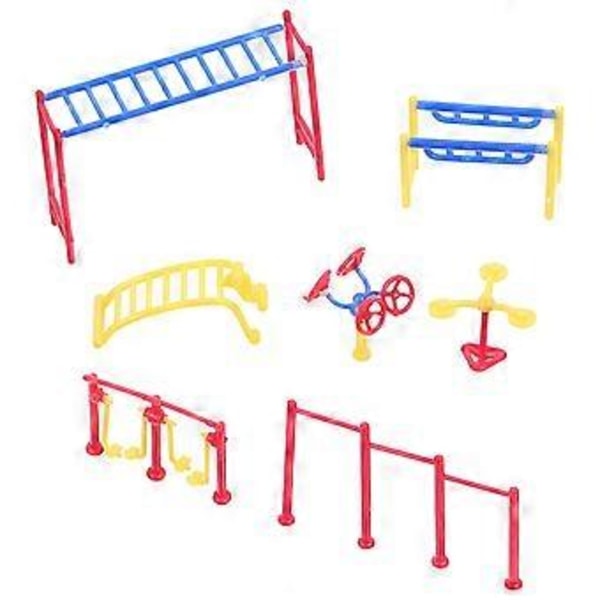 1 set Dockhus Scen Träningsutrustning Modell Miniatyr Modell Sandbordstillbehör