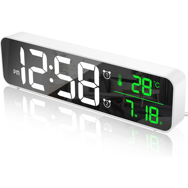 Digital väckarklocka, väggklocka morgonväckarklocka LED digital L