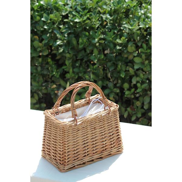 Strandväska i Halm för Kvinnor, Sommarhandväska, Rattan, Kvadratisk Tote Bag