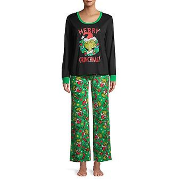 The Grinch Familie Matchende Julepyjamas Soveklær Nattøy Julepyjamas Sett (M Kvinner)