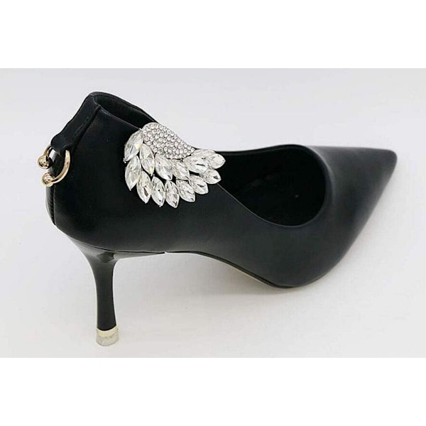 Rhinestone Crystal Flower Shoe Buckle Shoe Clips Elegant Charms Dress Hat Shoes Clips för Fashion Bridal Wedding Shoes