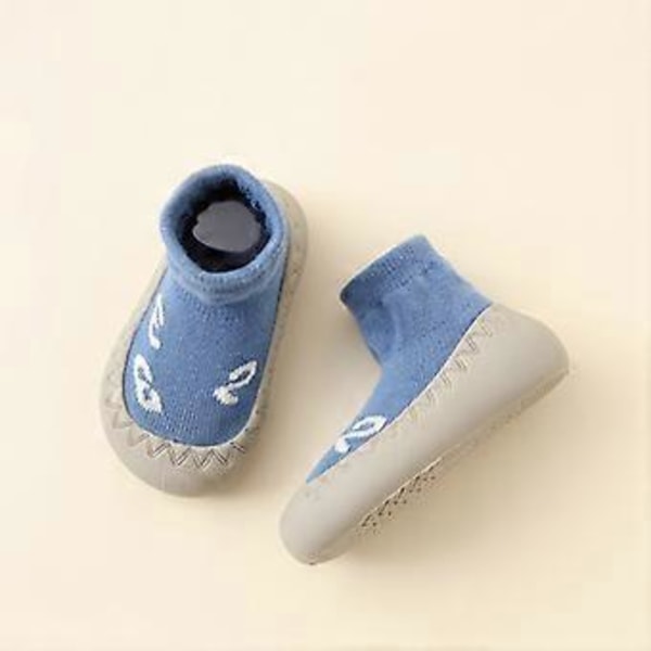 Babysokker Sko Spædbarn Søde Tegneserie Børnesko Blød Gummisål Børne Gulvsko Sneaker BeBe Støvletter Småbørn Piger Første Gåsko (D 18-24 måneder)