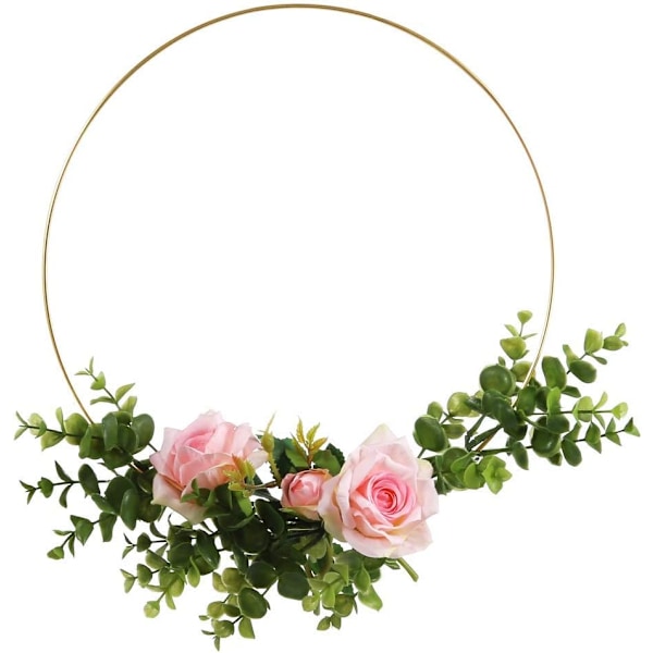 10 stk. 30 cm Metalringe til Blomsterdekoration i Makramé