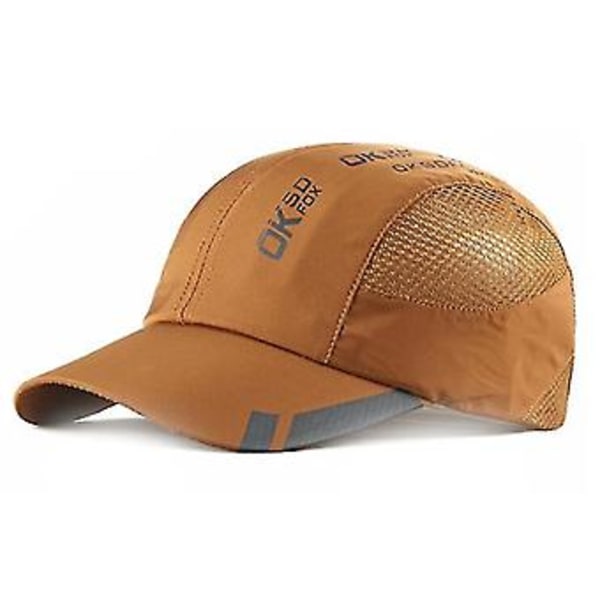 Unisex Andningsbar Snabbtorkande Topphatt för Män & Kvinnor Basebollkepsar Herrkeps Pappahatt Utomhus Fiske Solhatt för Sommar 5 Färger (Orange)