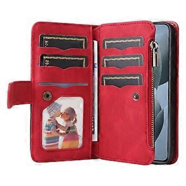 KT Multi-Function Series-5 Xiaomi 14T -kotelo Vetoketjullinen lompakko Nahkainen puhelinkotelo Jalusta (Tyyli A)
