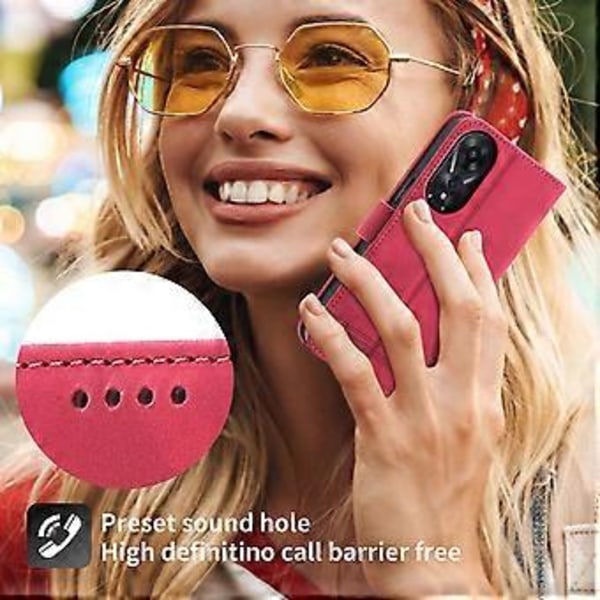 DIERFENG DF-03 for Oppo A78 5G Lær Telefonveske Linjer Avtrykk Deksel med Stativ Lommebok (Stil F)