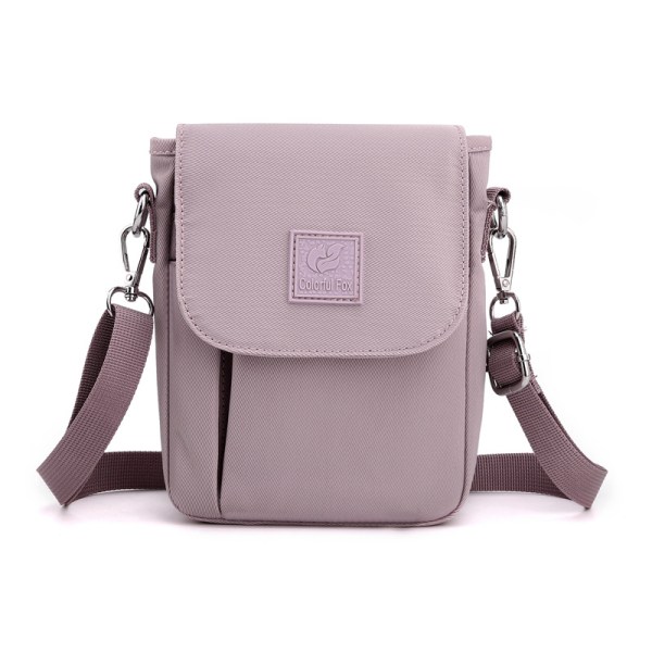 Women's bag New all-in-one women's shoulder bag Waterproof nylon mom bag Casual women's crossbody phone bag purple