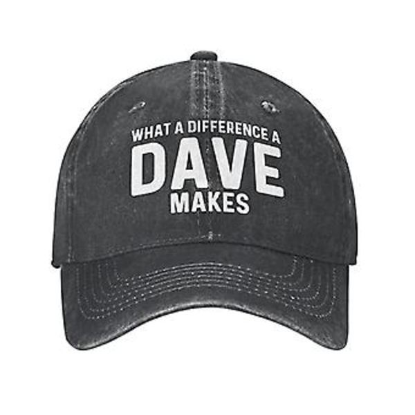 Mænds Dad Hat med Design - Blød og Behagelig Baseballkasket med Justerbar Spænde (Sort)