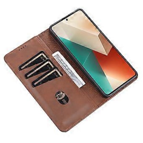 AZNS Læder Cover med Ko-tekstur til Xiaomi Redmi Note 13 Pro 5G/Poco X6 5G ()