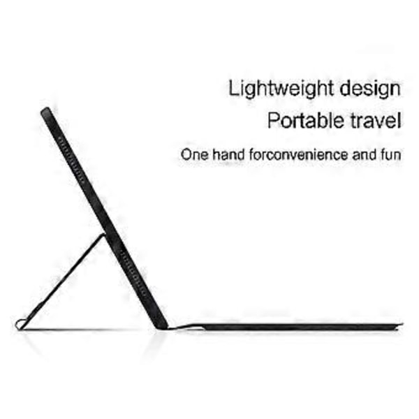 Läderfodral med Touchpad Bluetooth-tangentbord för Samsung Galaxy Tab S10 Ultra