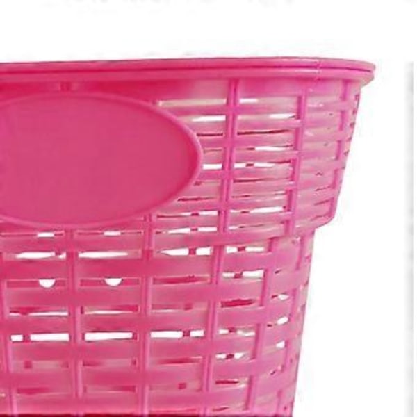 Cykelkurv til børn, trehjulet cykelkurv, cykeltilbehør, organizer, cykeltaske, bagagebærer til cykler, tasker til børn, piger, drenge, småbørn, bagage (pink)