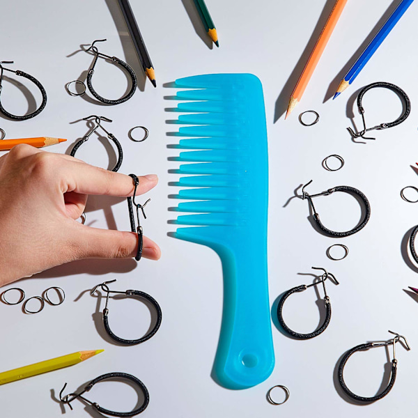 10 stk. sorte elastiske hårspænder til styling af hestehale