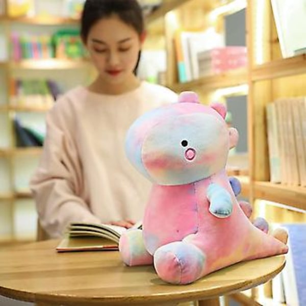 Söt Plysch Dinosaur Leksak Mjuk Djur Dino Plushie Mjuk Födelsedagspresent För Barn Flickor Pojkar Färgglad 11.8 Tum