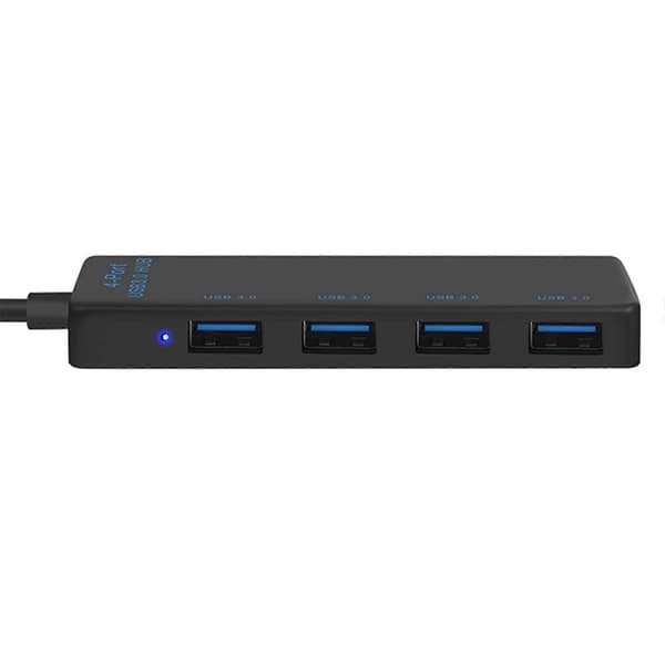 USB C til 4 USB3.0-port-hubs til 5 Gbps hurtig datasynkronisering og enhedsoplader til kontorbrug