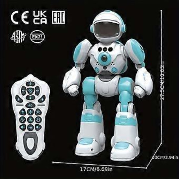 Intelligent stemmerobot gest fjernkontroll programmering musikk dansende barn elektrisk leketøy robotmodell (grønn)