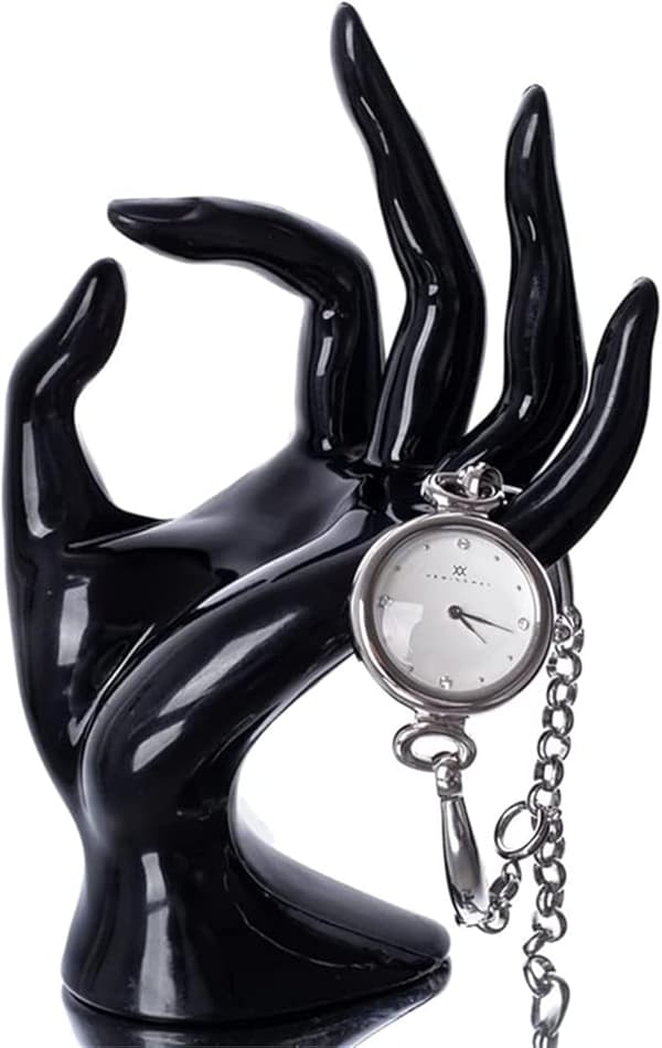 Handformad ringhållare smyckesdisplay organisation armband ring klocka