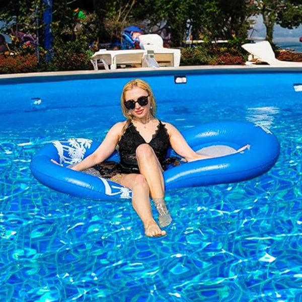 Oppustelig pool float til voksne, poolmadras, flydende pool