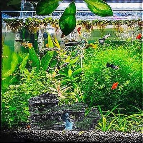 1 stk Kreativ Akvarium Dekoration Landskab Harpiks Stenhave Akvarium Simulation Harpiks Stenhave  Style40