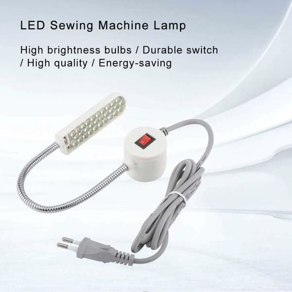 LED symaskinlampe 30LED, fleksibel svanehals arbeidslys for