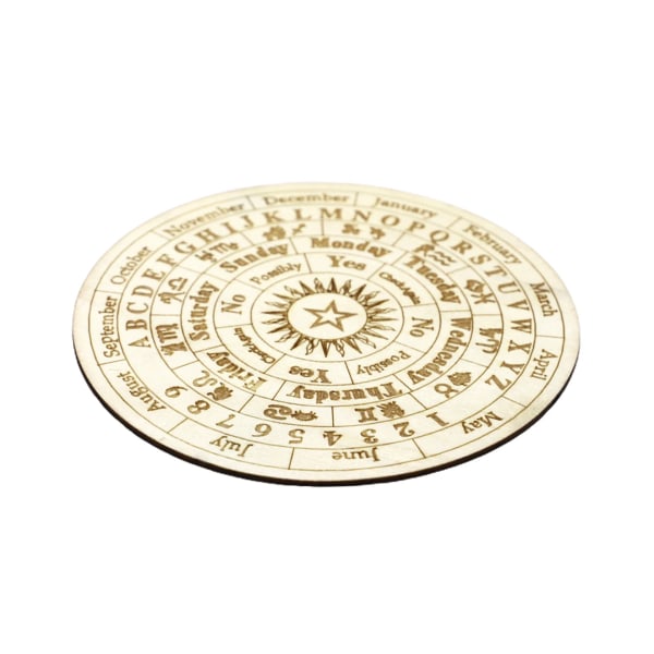 Ouija-brett i tre, polert, uten grader, spådom, metafysisk