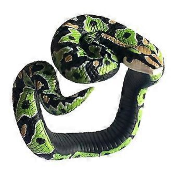 Nyhet Simuleringsormarmband, Läskigt Djurmodell Armband, Roliga Leksaker för Barn Party Halloween Leksak (Grön Python)