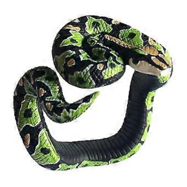 Nyhet Simuleringsormarmband, Läskigt Djurmodell Armband, Roliga Leksaker för Barn Party Halloween Leksak (Grön Python)