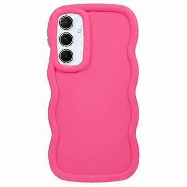 WANLONFENG XL Series til Samsung Galaxy A54 5G Cover Bølgekant TPU Cover med Hærdet Glas Film (Style D)