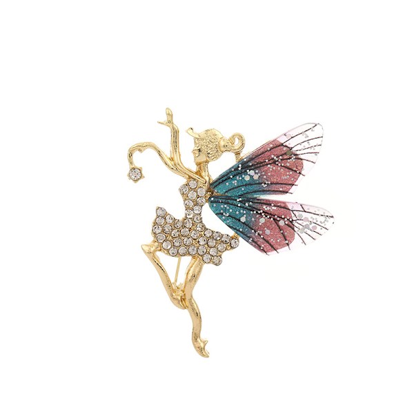 2 st balett dans flickor brosch nålar strass dansare dansande broscher