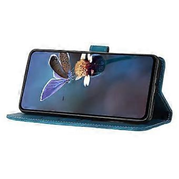 Til Samsung Galaxy A32 5G/M32 5G PU Læder Wallet Cover Blomster Prægning Telefon Cover med Støttefod (Style A)