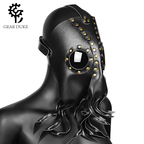 Halloween Steampunk Spøgelsesblæksprutte Djævel Partymasker Maskerademasker