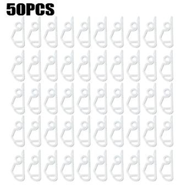 50 x Takrenne-kroker / -klips for julelys utendørs (3)