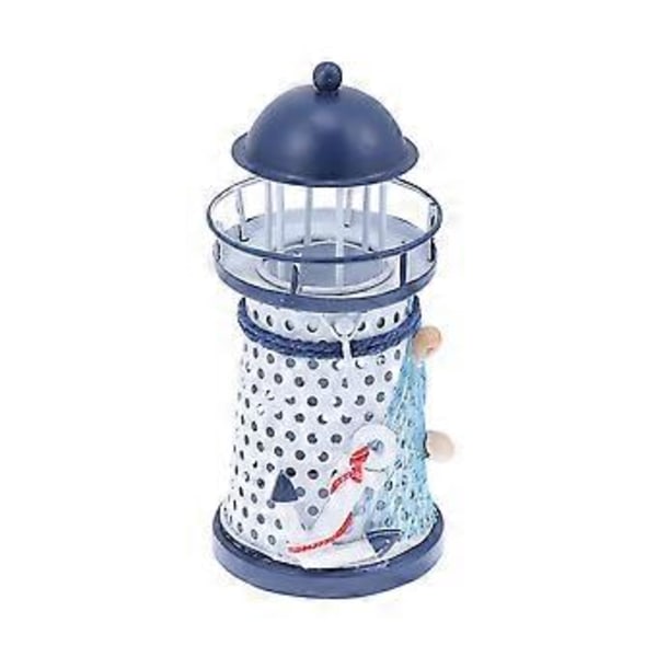 Ljusstake i Medelhavsstil Tealight-hållare Ljuskopp Järnkonst för Bröllop Kvällsfest (Ankarstil)