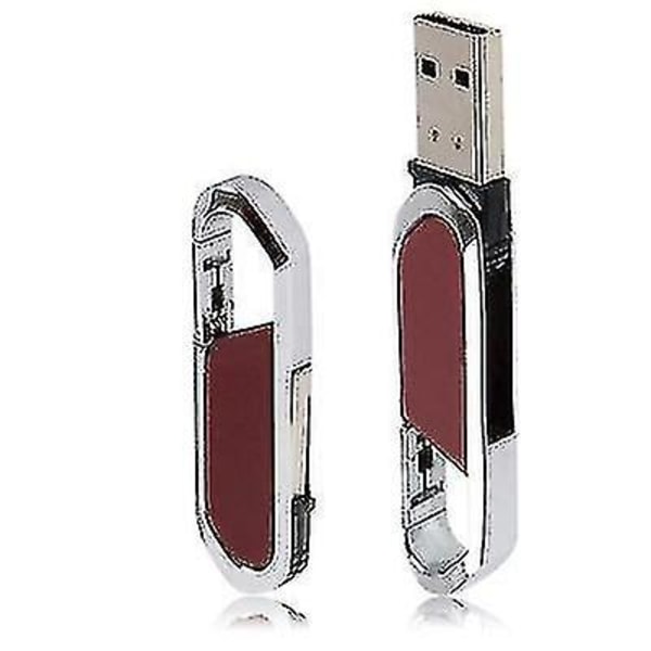 8gb Metallic Keychains Usb 2.0 Flash Disk (red)