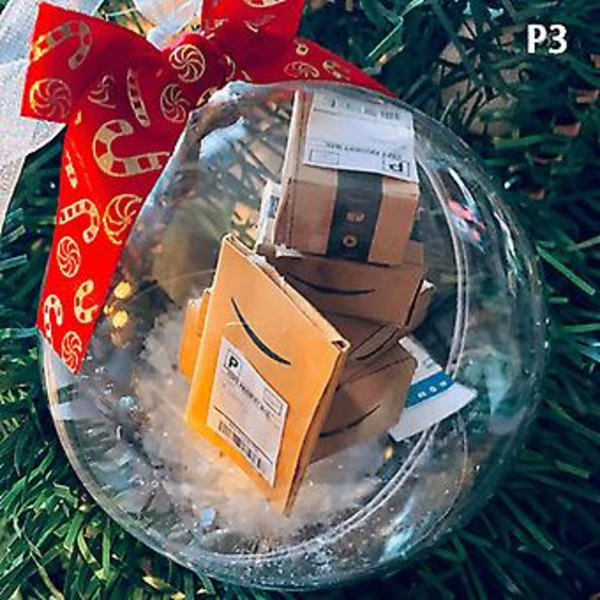 1 st julgranskula för julgransdekoration Mini Express Box Paket Ornament (P3)