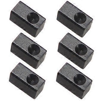 6st Elektrisk Gitarr Lås Metall Tryckklämma Stränginsats Järnblock Kit
