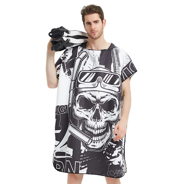 Kallojen Graffiti Poncho Pyyhe, Aikuisten Poncho Pyyhe, Vaihto Uimapyyhe