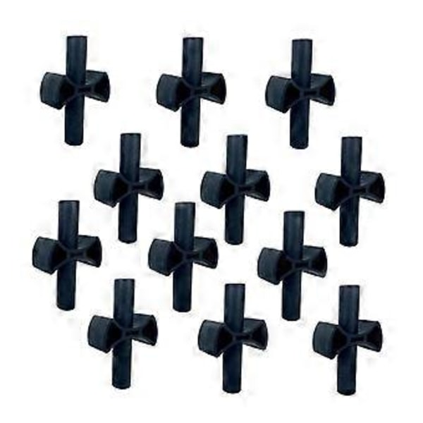 12X Trampolin Sort Stang Gap Spacers Indhegning Stabilitet