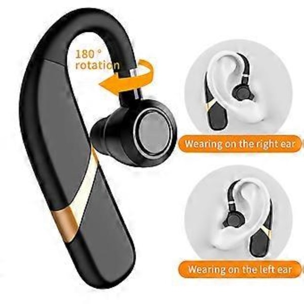 Bluetooth 5.3 In-Ear Hängande Enkelt Öra Lättvikt Ultra Lång Batteritid Brusreducering Hög Ljudkvalitet Trådlösa Hörlurar