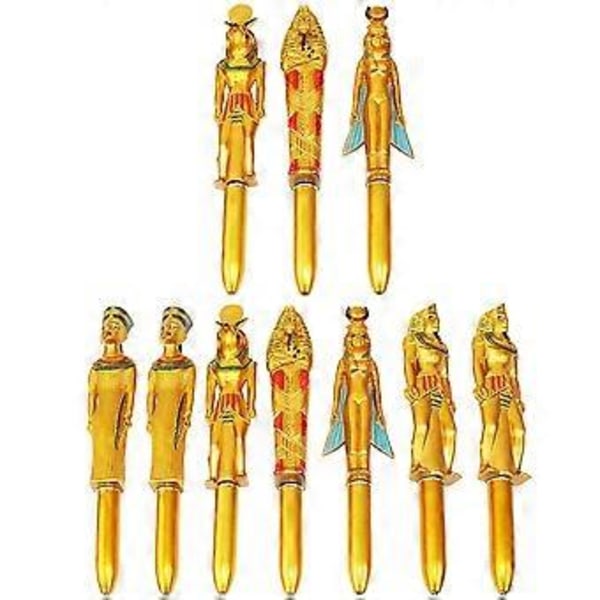 10 stk Kuglepenne Skrivepenne Egyptiske Elementer Penne Kontor Skoleartikler
