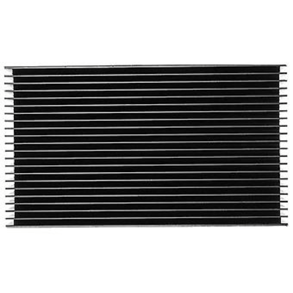 Aluminium Køleplade 4.72 x 2.72 x 1.06 Tommer /120 x 69 x 27 mm Køleplade Sort Oxid Radiator