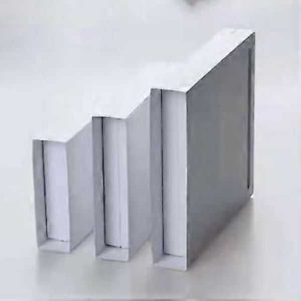 Smykkeskrin, transparent, flydende ramme, filmdisplay, hvid, 9 x 9 x 2 cm