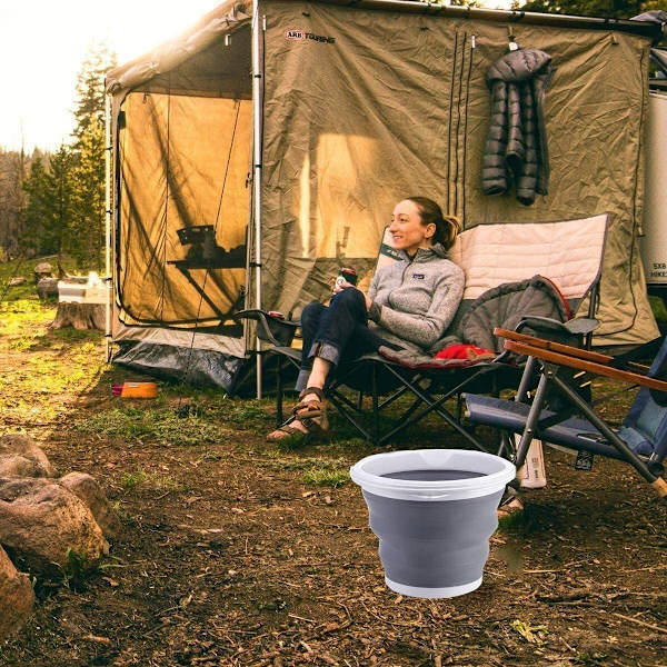 3L Vikbar Hink - Bärbar Hink för Inomhus- och Utomhusbruk -