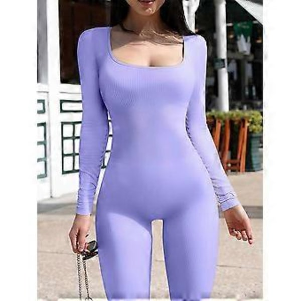Rypytetty neulos Bodycon haalari Monivärinen Yhtenäinen Polyesteri Pitkähihainen Työskentelyyn Urheiluun Joogaan Neliöpääntie (S Musta)