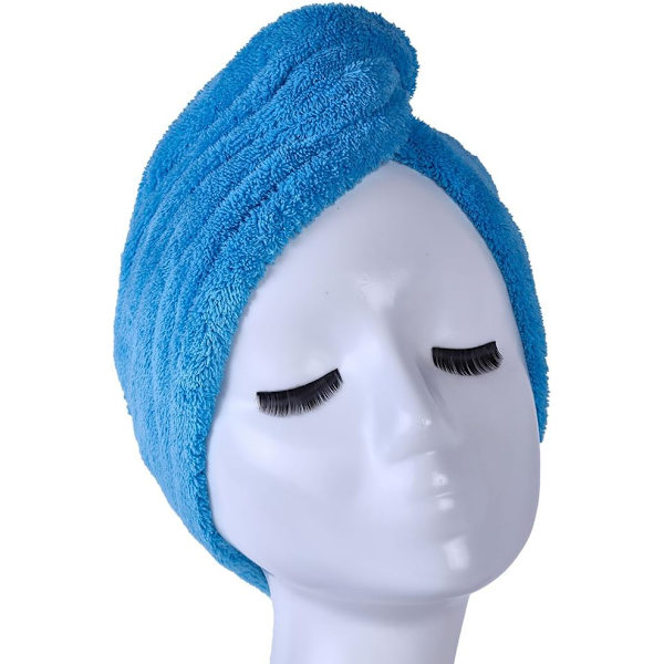 Mikrofiber Snabbtorkande Hårhandduk Wrap - Superabsorberande Minskar Drastiskt Hår Torkningstid