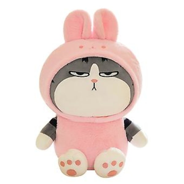 Plushdjur Katt för Barn Mjuk Leksak Katt Present till Pojkar och Flickor (40cm Kanin)