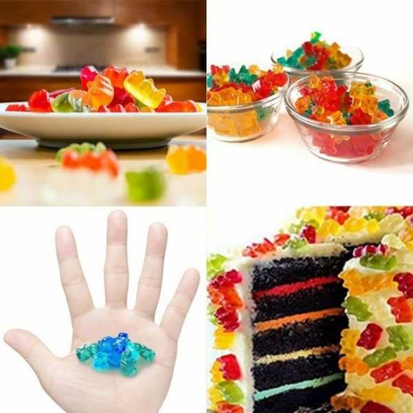 Godisform Gummy Bears Silikon Orange