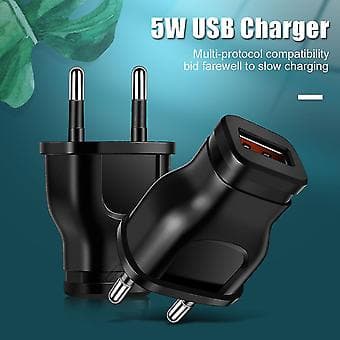 Mini USB Säkerhetsladdning För iPhone 12 Laddningskontakt Bluetooth Headset EU-kontakt