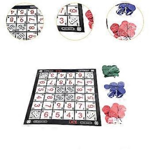 Sequence Spel Lätt att Spela Spännande Brädspel för Vuxna 2-4 Spelare Resespel
