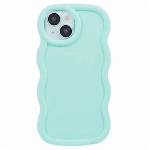 WANLONFENG XL -sarja iPhone 14 -puhelimelle, aaltoreunainen TPU-kuori karkaistulla lasikalvolla (tyyli E)